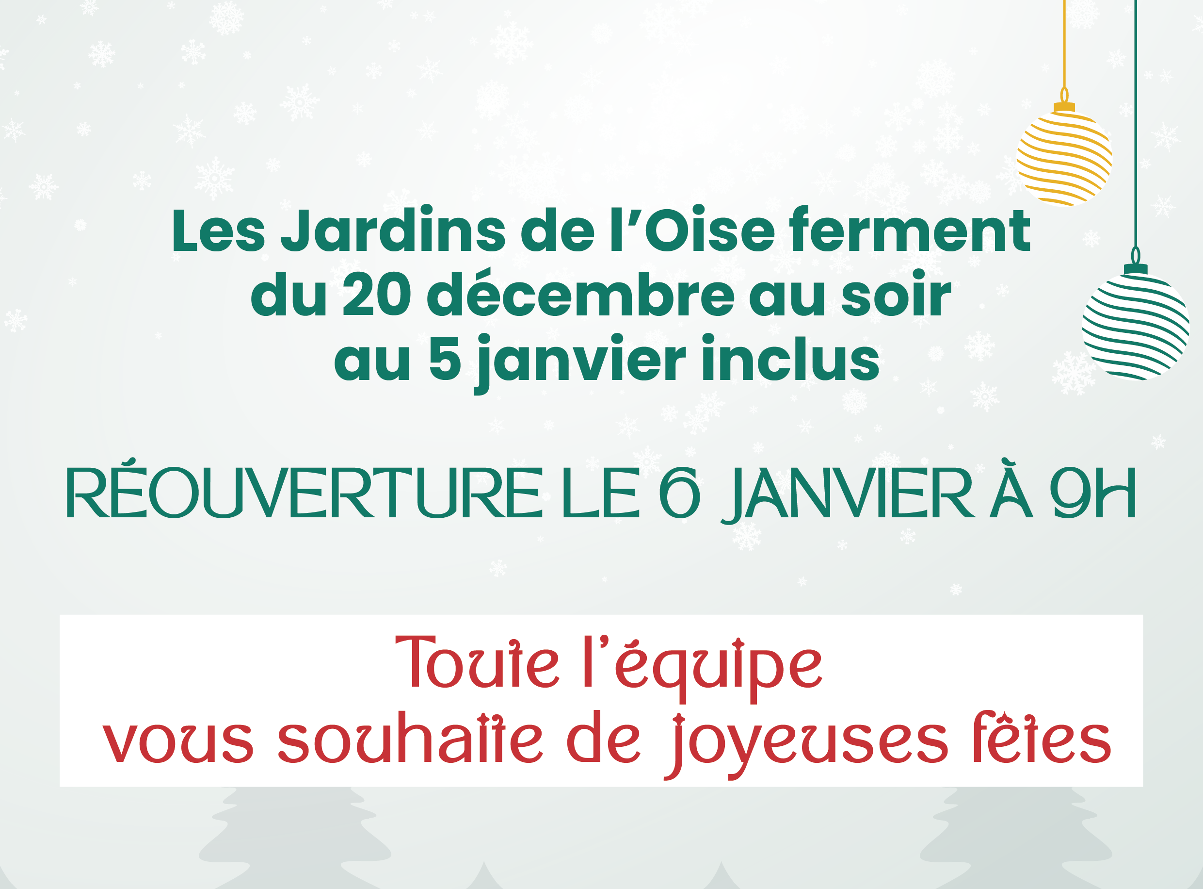 Fermeture noël